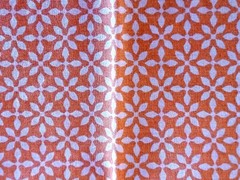 Silent Cinema by Jenean Morrison Orange Front Row – #JM 45 – Cotton – 42″ x 37″
