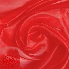 GCVOPTON organza Red 11 Yd
