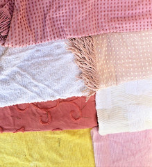 Chenille Yardage Fabric 7/Pc. Lot. 1/2 yd -1 yd Pieces