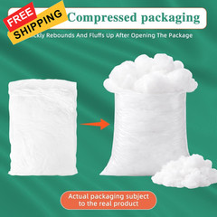 Hem Dgpsy Polyfill Stuffing Fiber Fill 10oz/283g, Safe Polyester 10oz, White