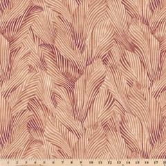 108″ Wide Quilt Back Coral Earth Tone Tonal Leaves 100% Cotton Fabic By Yard
