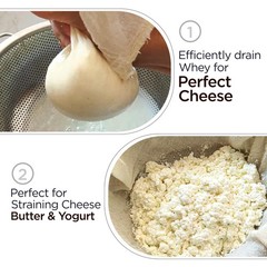Organic Cotton Cheese Cloth – 100 Grade, 45×40 Inches, Reusable Muslin Fabric