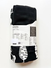 Ikea PIPDÅN Pre-cut fabric, black/white, 59×118″ – NEW – 006.081.64