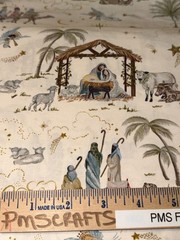 MODA 2026 Christmas Silent Night per yard 100% cotton fabric 36 x 44 Nativity 11