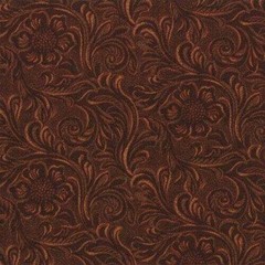 Moda TOOLED LEATHER Brown 11216 15 Fabric By The Yard By Sara Khammash
