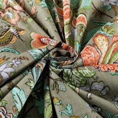 20 Yard Indian Handmade Cotton Natural Crafts Sewing Fabric Dressmaking Cloth