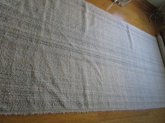KARMIN in Mineral 4.16 yds Fluffy loop Boucle Upholstery Fabric Ivory Beige Grey