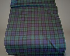 Black Watch Scottish Tartan Heavy Weight Fabric, 2 1/4 Yards X 55” Wide Vintage