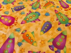1 YD X 42″ “MOON BEAM-ERS” VINTAGE By NANCY J. SMITH / LYNDA S MILLIGAN / AVLYN