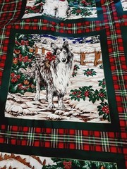 Erlanger Fabric Holiday Pillow Panels Christmas Cotton 7 Yards X 42 USA Designed