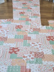 2 Piece VTG Unused Poly Floral Patchwork Print Material Stretch Lots Of Goodness