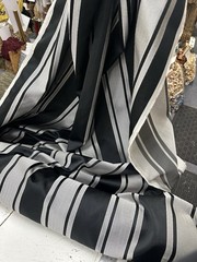 FAUX SILK Striped Fabric 58 Inch DRAPERY UPHOLSTERY Sold By The Yard