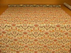 Arts And Crafts Coxhall Ruby Jacquard Curtain Upholstery Cushion Use Fabric