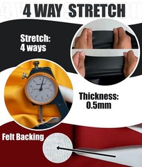 4-Way Stretch Vinyl Clothing Fabric, PU Faux Leather 54″ SBY, Garment Bodysuit