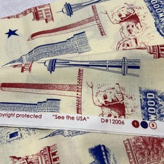 5 Yards X 44” AKO/NDA See The USA Fabric Material Continuous