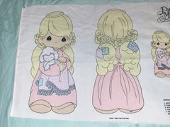 SEW & STUFF ANGEL FABRIC PANEL PILLOWS PRECIOUS MOMENTS BOY GIRL DOLLS VINTAGE