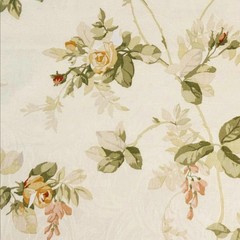 Richloom Vintage Floral BLOSSOM Cotton Jacquard Drapery Upholstery Pillow Fabric