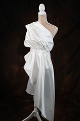 White Silky Bridal Satin Fabric by the yard 60″ Wide