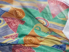 6 Yards 64 In Fabric Kravet Contract Swirl Abstract Multi Color Orange Blue Gold