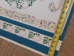 Apple Family Tree Harvest Fabric Panel, For Quilt or Pillow Project, 17″ Squares