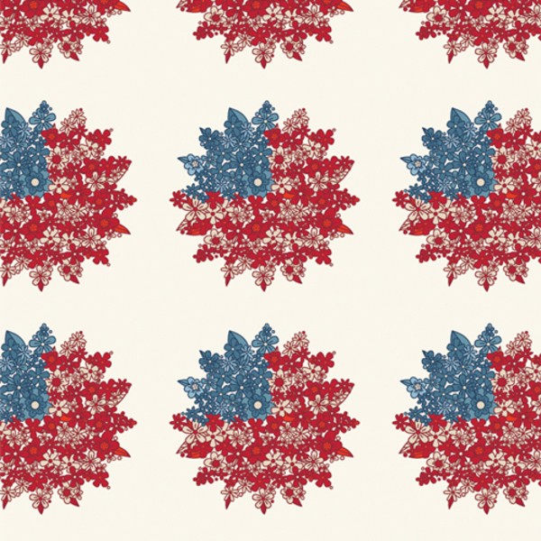 Bright, Bold & Free in Multi | Bloomin’ Americana | Art Gallery