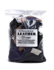 Genuine Leather Scraps – 1 Pound Bag Assorted Leather Fabrics Pieces M543.01