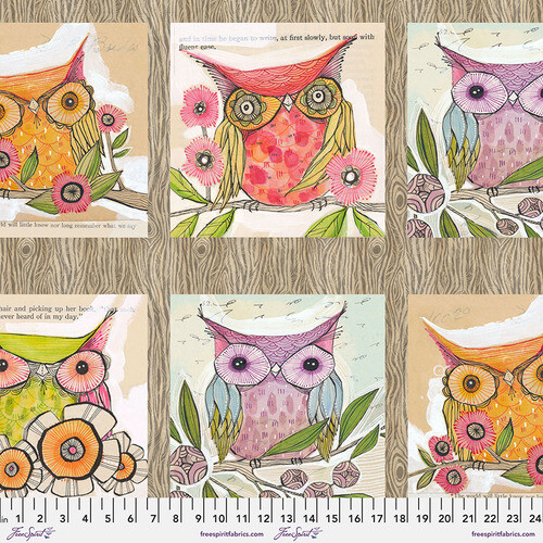 24.5″ X 44″ Panel Well Owl Be Owls Birds Cori Dantini Cotton Fabric D469.33