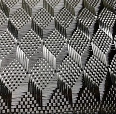 3K 240g Cubed Jacquard Black Carbon Fiber Fabric Cloth Width: 100cm – Roll Pack