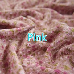 Corduroy Fabric Floral Printing Cloth for DIY Craft Tablecloth Dress Sewing