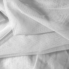 White English Net Fabric 100% Nylon 60″ Wide Soft Fine Hex Mesh By The Yard