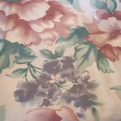 2.5 yd x 54” Upholstery Fabric Floral Pink Green Purple Chairs Cushions Sun Room