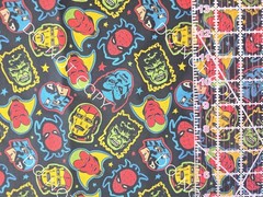 Custom 100% Cotton Woven Fabric Marvel Comics Faces By The 1/4 Yard 9×56