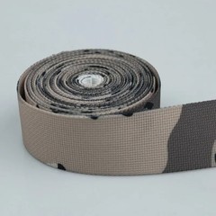 2M Desert Gray Six-color Chocolate Camouflage Webbing Non-elastic Strips 2.5cm W