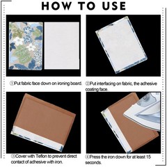 New Upgraded Heavy Weight White Iron-On Non-Woven Fusible Light weight