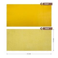12×24 Inch Tooling Leather Square 2.0MM Yellow Sheets for Crafts Thick