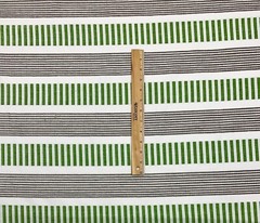 BALLARD DESIGNS HENLEY LEAF SUNBRELLA PERFORMANCE STRIPED FABRIC 2.75 YARD 54″W