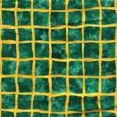 20″ Moda Whimsical Wabbits Patrick Lose Green Yellow Square Print Cotton Fabric