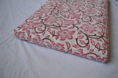 10 Yard Hand Block Print Floral Fabric 100%Cotton NO TARRIF CHARGES 100%✅ZK_211#