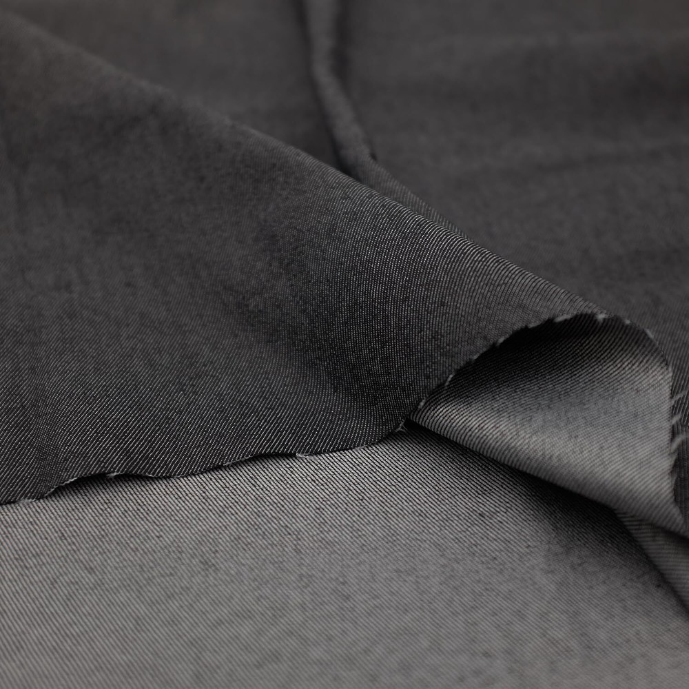 1 Yard 8 oz Gray Black Denim Fabric for Sewing Crafting Stylish Black Denim F…