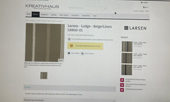 6 Yards LARSEN LODGE Fabric – Beige/Linen – 80% linen/20% cotton – 8860-01 – NEW