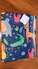 EZ FABRIC JUNGLE THEME JERSEY FABRIC 11413-BLU-SP 1 Yd