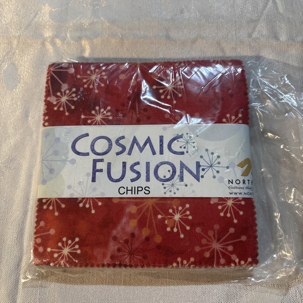 Northcott Cosmic Fusion Chips Charm Pack New Package Colorful 5 X 5” Quilt Sew