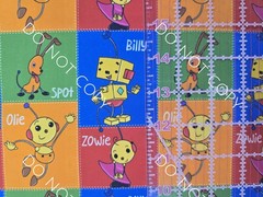 Custom 100% Cotton Woven Fabric Rolie Polie Olie Tv Cartoon by the 1/4 Yard 9×56
