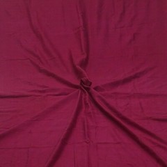 Vintage Maroon 100% Pure Silk Handloom Sari Remnant 7YD Craft Fabric Silk Scrap