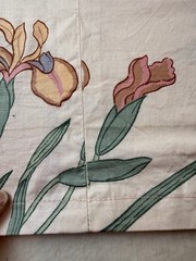 Bloomcraft FABRIC Orig. Screen Print By Luther Travis Floral 1981 29×78” Read