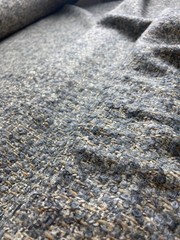 LUXE Smoke Gray Wool Bouclé with Metallic Gold Lurex — 61″ Wide Midweight—ITALY