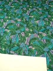 Hoffman California Fabrics Blue/Green Foliage 23″ x 42″ 100% Cotton