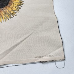 square by design upholstery fabric panel yellow sunflower usa woven 26×26