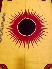 Tanzanian Kanga Fabric Uncut Doti 115×42 Cotton Swahili Text Tanzania GIGA 8088
