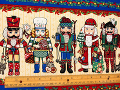 2.3 Yds Northcott Nutcracker Suite Nutcracker Border Christmas Cotton Fabric